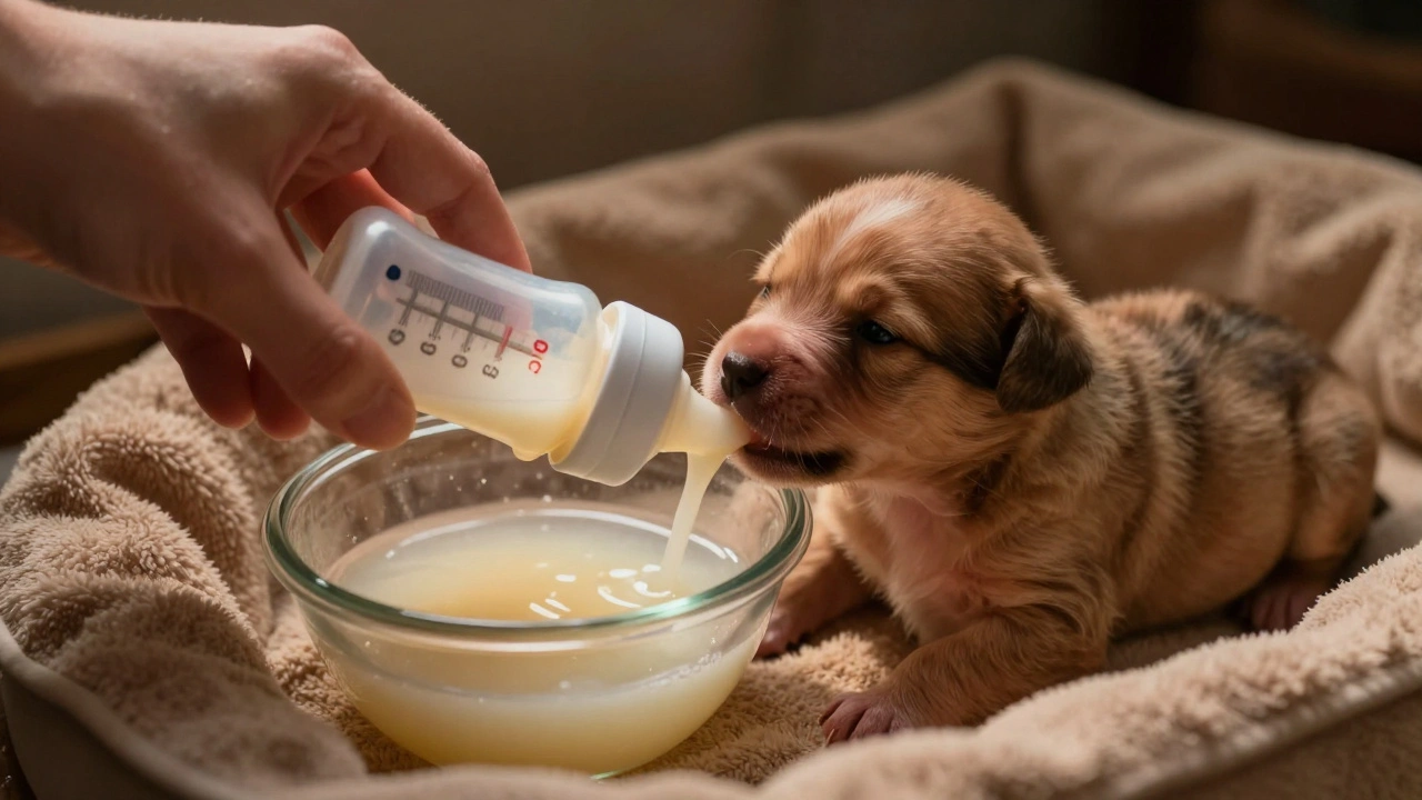 Искусственное вскармливание щенков: какие смеси использовать и как составить режим кормления