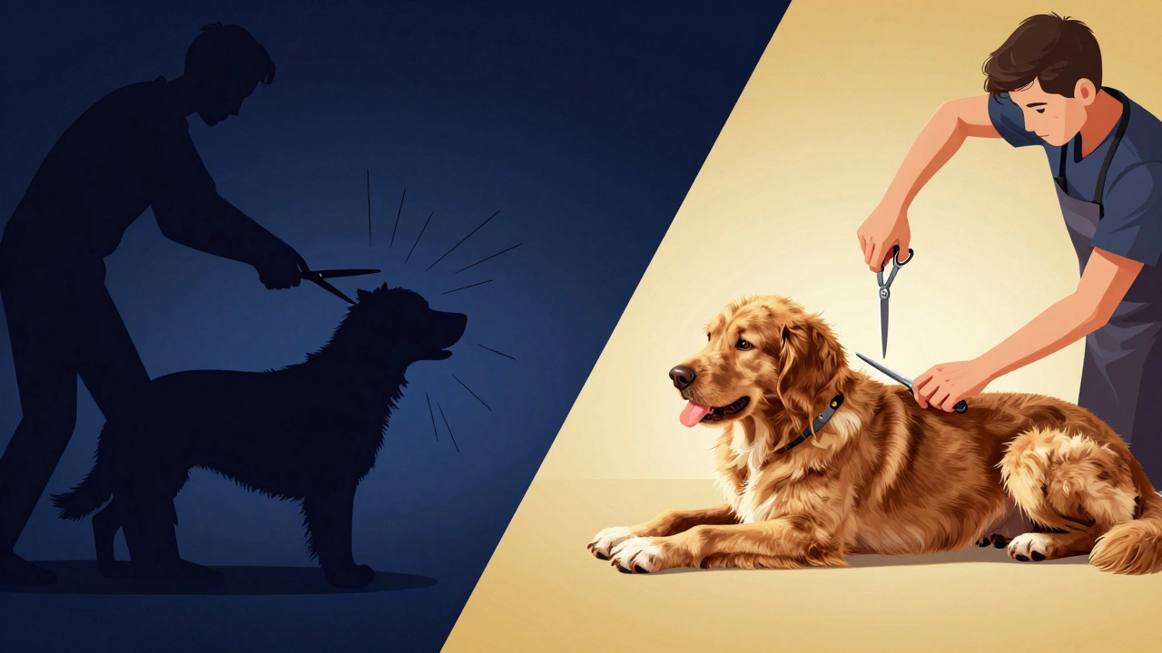 Сравнение правильных и неправильных методов груминга