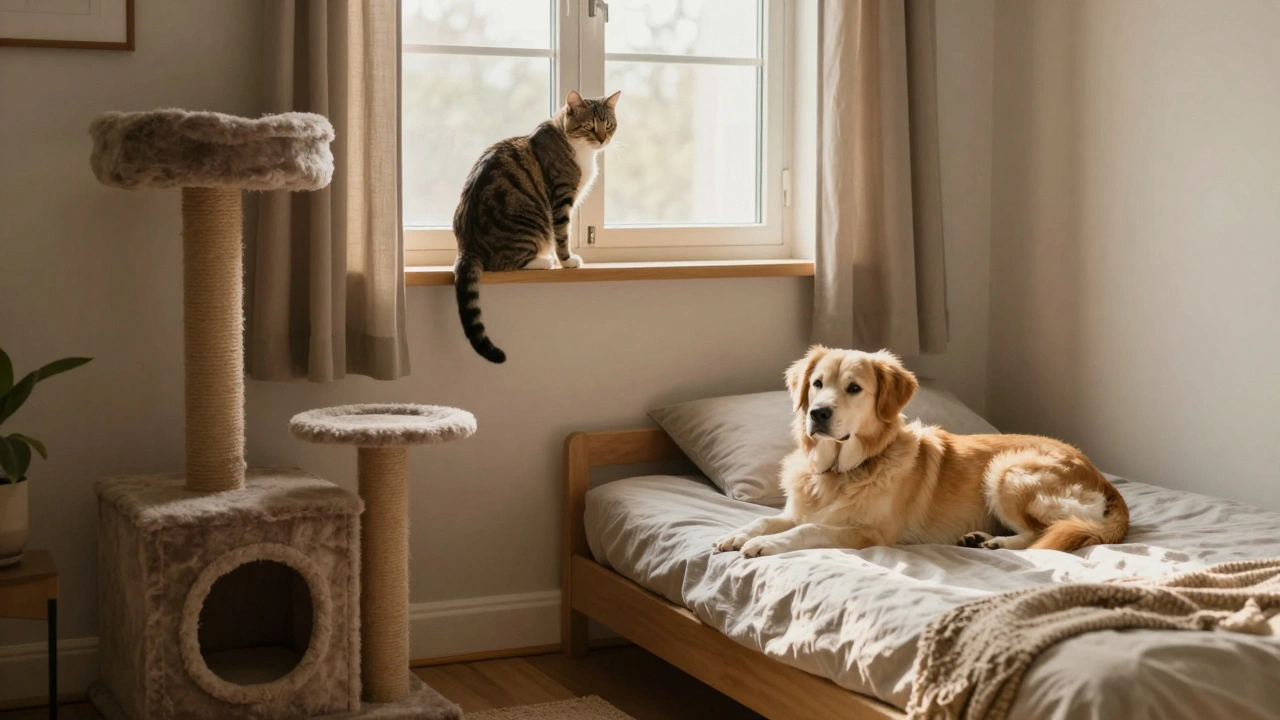 Территориальное разделение для собаки и кошки: как организовать комнаты и зоны для мирного сосуществования