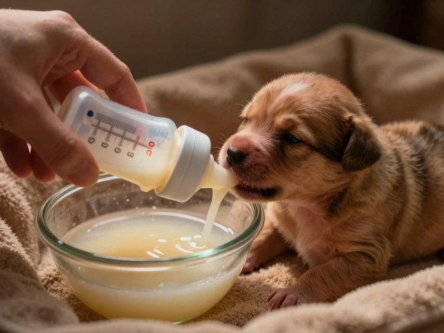 Искусственное вскармливание щенков: какие смеси использовать и как составить режим кормления
