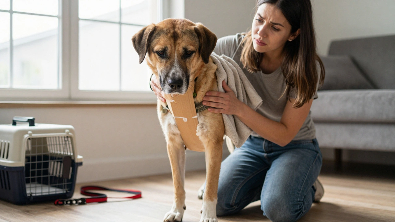 Травмы и переломы у собак: первая помощь и реабилитация