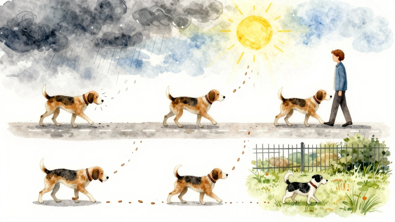 Три пути собаки: от страха к спокойствию — символизируют исцеление через лакомства и безопасность.