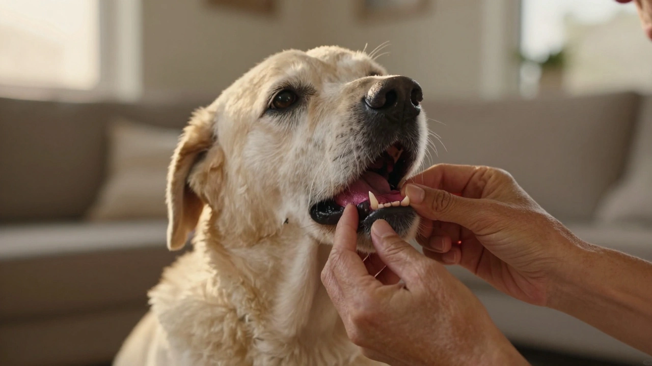 Уход за зубами пожилой собаки: правила профилактики и безопасная чистка