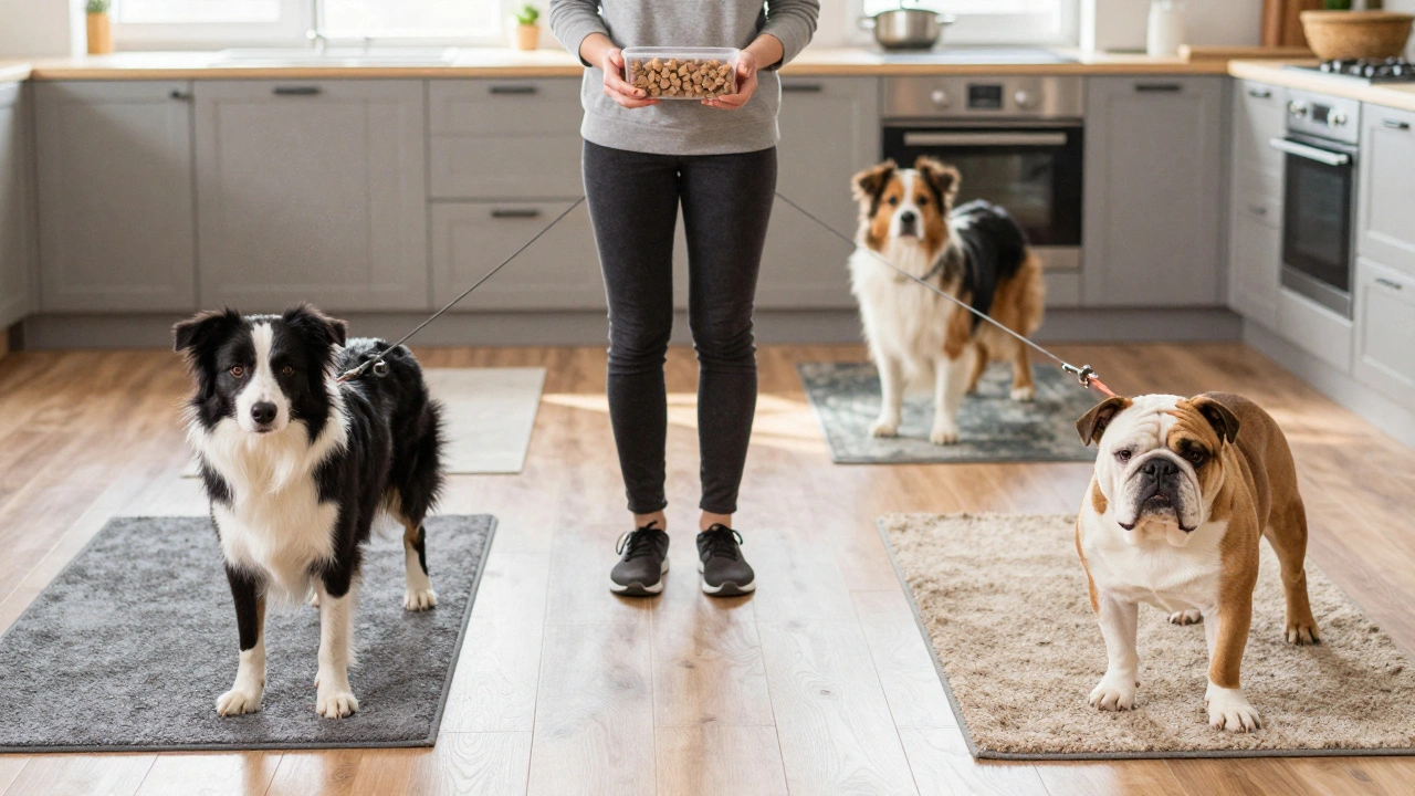 Выдача лакомств собакам по очереди: правила укрепления порядка